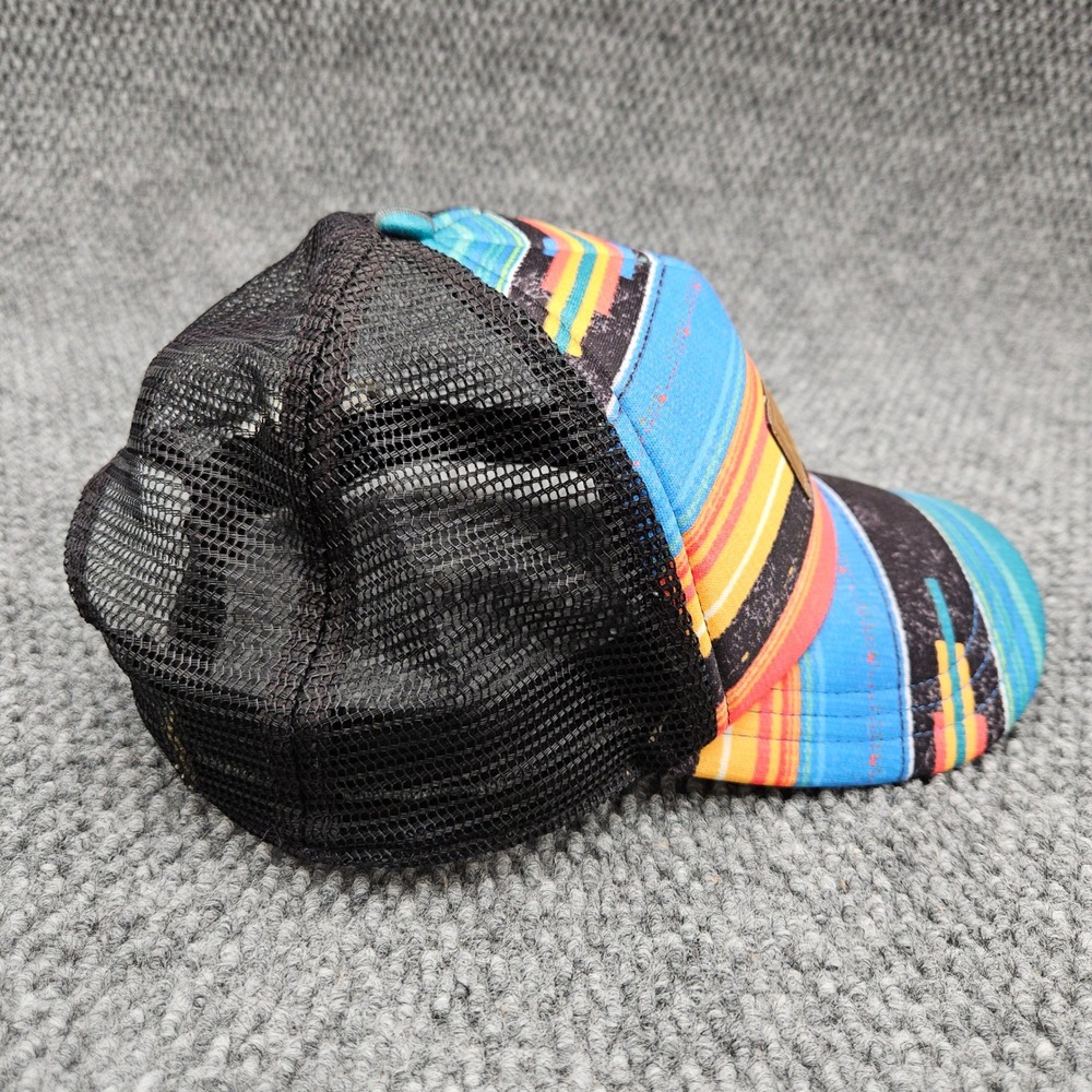 Dakine Women's Multi Color Striped Foam Mesh Trucker Snapback Hat Ball Cap - Picture 4 of 7